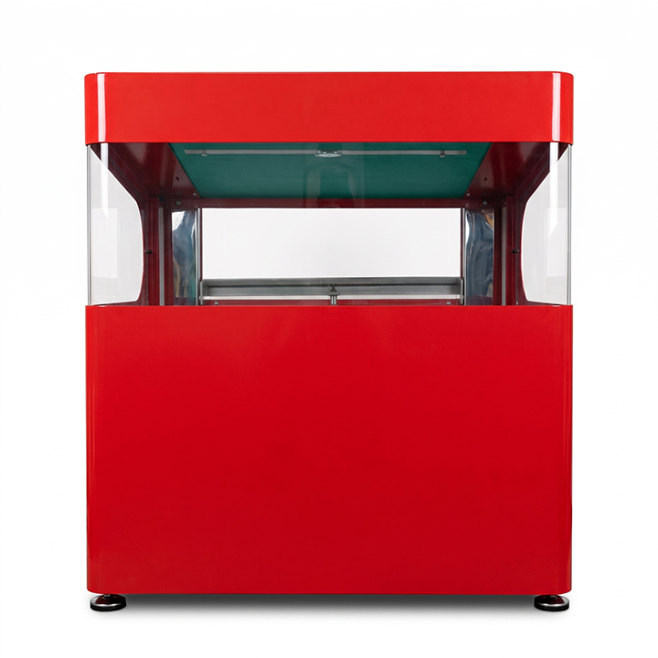 Red Desktop Bingo Blower with Aluminum Travel Case